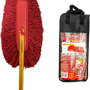 California Car Duster 62442 Standard Car Duster with Wooden Handle,Red
