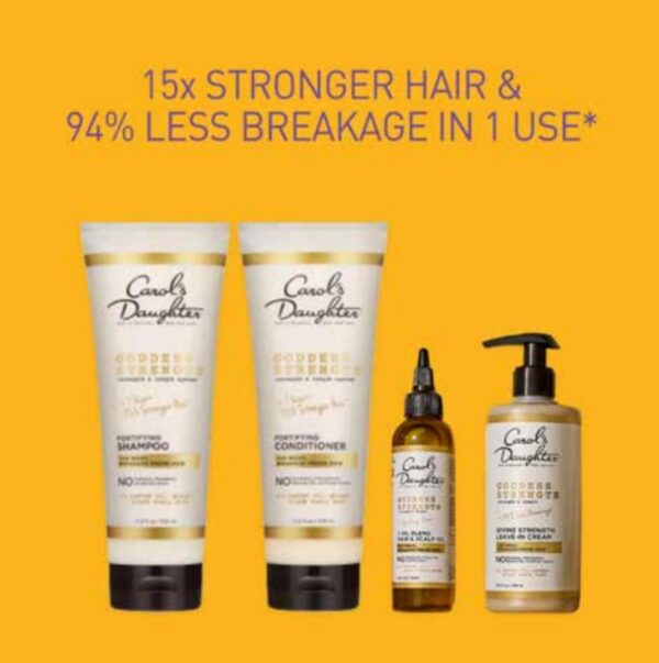 Carol\'s Daughter X Coco Gauff Goddess Strong Bundle: Hair Care Kit with Shampoo, Conditioner, Leave-In Treatment and Scalp Oil, 4 Items - Image 6