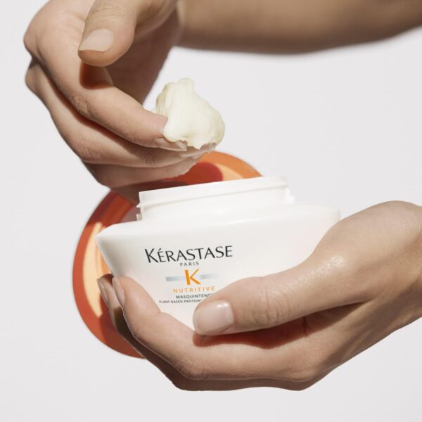 KERASTASE Nutritive Masquintense Hair Mask | Deeply Nourishes & Conditions | With Plant-Based Proteins & Niacinamide | For Fine to Medium Dry Hair | 6.8 Fl Oz - Image 5