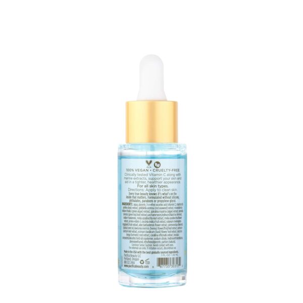 Pacifica Beauty Sea and C Love Vitamin C Serum, Skincare, Hyaluronic Acid, Green Tea, Marine Extracts, Blue Light Protection, Brightening, Lightweight, Face Care, Skin Care Serum, 1 fl oz (1 Count) - Image 3