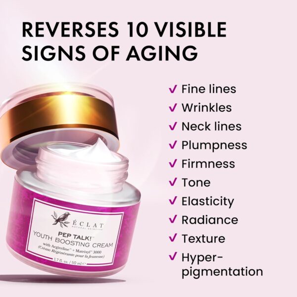 Collagen Anti Aging Face Cream with Patented Matrixyl-3000 & Argireline - 5x More Powerful w/ Pep-Boost Peptide Complex + 10 Antioxidants - Facial Wrinkle Day/Night Cream Face Moisturizer for Women - Image 3