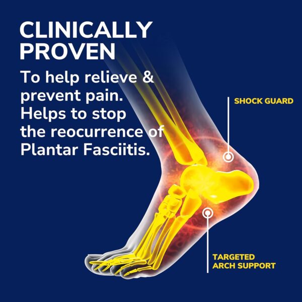 Dr. Scholl’s Plantar Fasciitis Pain Relief Orthotic Insoles, Immediately Relieves Pain: Heel, Spurs, Arch Support, Distributes Foot Pressure, 1 Pair - Image 2