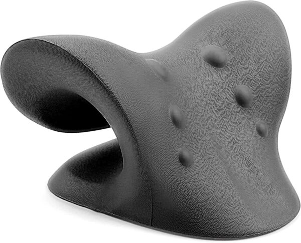 RESTCLOUD Neck and Shoulder Relaxer, Cervical Traction Device for TMJ Pain Relief and Cervical Spine Alignment, Chiropractic Pillow, Neck Stretcher (Black) - Image 5