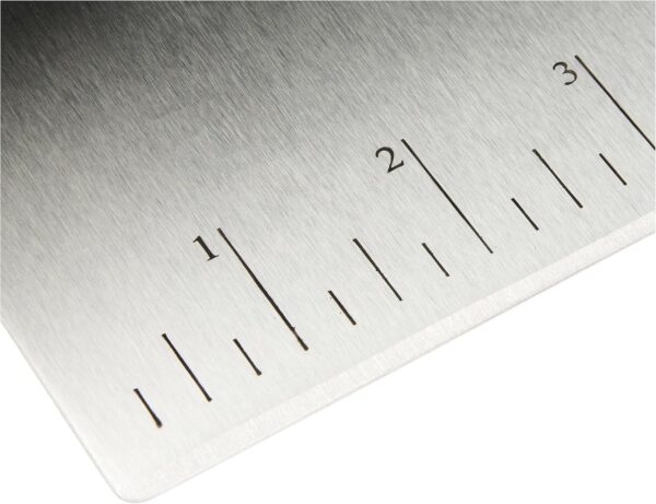 Amazon Basics Multi-Purpose Stainless Steel Scraper/Chopper with Contoured Grip, 6-Inch, Silver, Black - Image 4