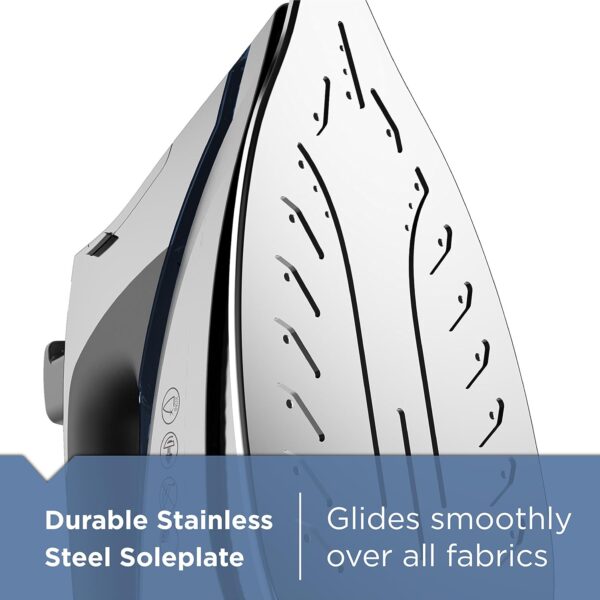 BLACK+DECKER Allure Professional Steam Iron, D3030, 30% More Steam, Percison Tip, Stianless Steel Soleplate, Vertical Steam Fuction - Image 6