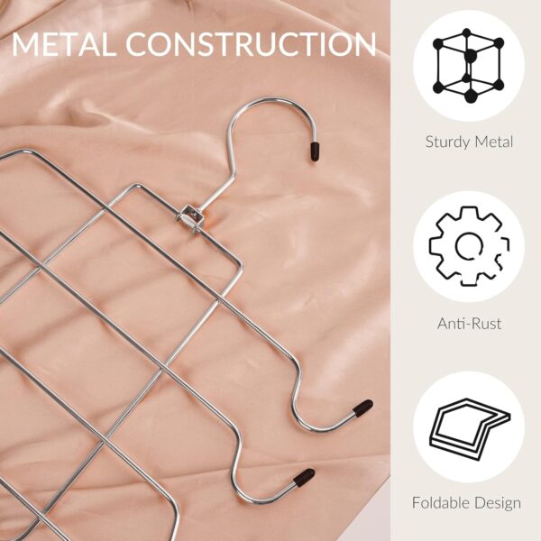 ZEDODIER 2 Pack Tank Top Hanger, Space Saving Bra Hanger, Non-Slip Hanging Sport Bras Holder, Closet Organizers and Storage for Camisoles Tank Tops Bras Ties Swimsuits Strappy Dress, Silver - Image 6
