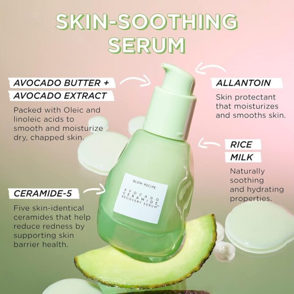 Glow Recipe Soothe, Glow & Bright Gift Set - Holiday Skincare Set with Niacinamide Dew Drops Face Serum + Avocado Ceramide Facial Serum + Guava Dark Spot Serum - Korean Skincare Travel Kit (3 Count) - Image 4