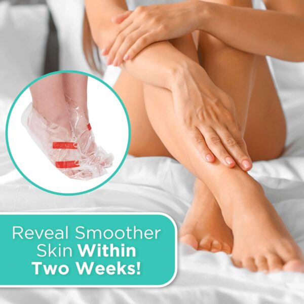 Dermora Foot Peel Mask - 2 Pack of Regular Skin Exfoliating Foot Masks for Dry, Cracked Feet, Callus, Dead Skin Remover - Feet Peeling Mask for Soft Baby Feet, Original Scent - Image 3