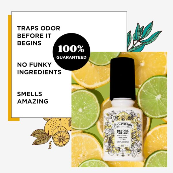 Poo-Pourri Before-You-Go Toilet Spray, Original Citrus, 2 Fl Oz - Lemon, Bergamot and Lemongrass - Image 3