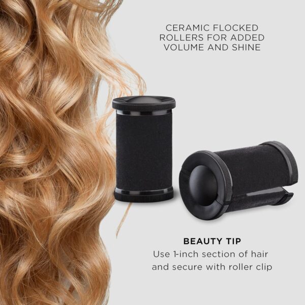 Conair Hot Rollers Hair Curlers for Long, Medium and All Hair | Heated Rollers with Hair Roller Clips Included | 1 1/2-inch Rollers | Amazon Exclusive - Image 5