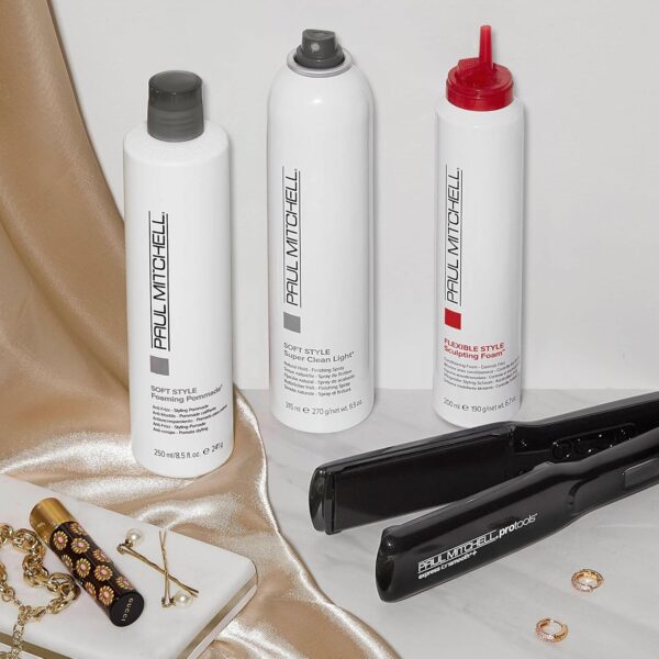 Paul Mitchell Foaming Pommade, Anti-Frizz, Light Hold, For Wavy, Curly + Coarse Hair - Image 5