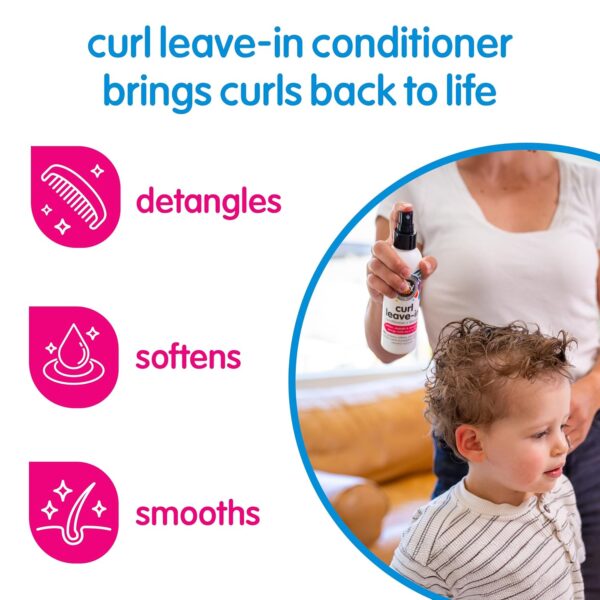 So Cozy Leave In Conditioner Spray (8 Fl Oz) Paraben-Free Detangler for Kids\' Curly Hair, Deep Conditioner & Tangle-Free Curls, Gentle & Nourishing with Keratin, Vitamin B5, Olive Oil & Jojoba Oil - Image 3