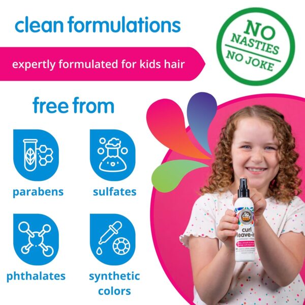 So Cozy Leave In Conditioner Spray (8 Fl Oz) Paraben-Free Detangler for Kids\' Curly Hair, Deep Conditioner & Tangle-Free Curls, Gentle & Nourishing with Keratin, Vitamin B5, Olive Oil & Jojoba Oil - Image 6