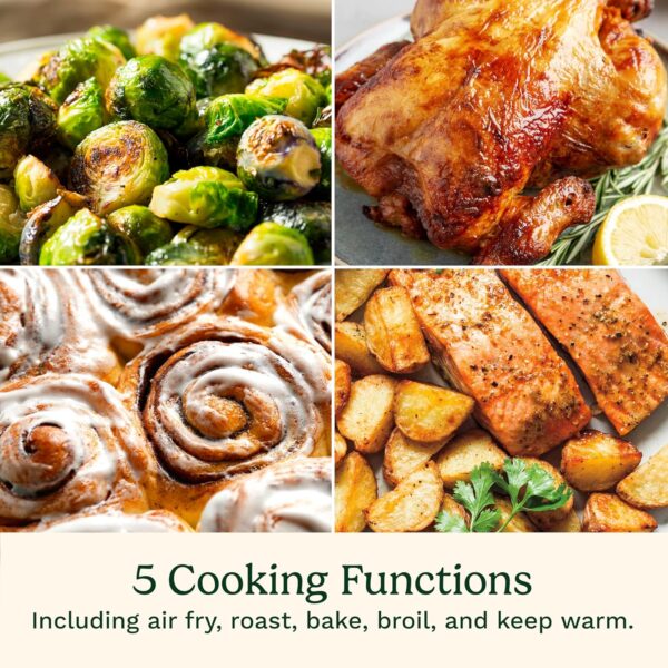 Cuisinart Air Fryer Oven – 6-Qt Basket Stainless Steel Air Fryer – Dishwasher-Safe Parts with 5 Presets – Roast, Bake, Broil, Air Fry and Keep Warm – Quick & Easy Meals – AIR-200 - Image 5