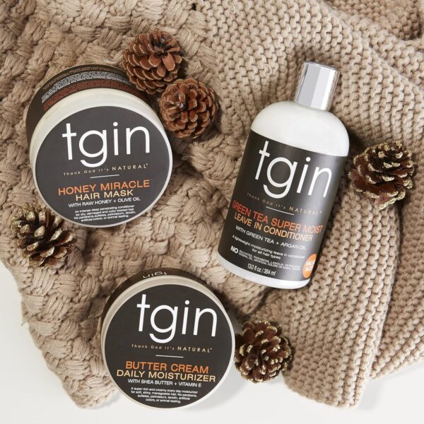tgin Butter Cream Daily Moisturizer for Curly, Coily and Wavy Hair, Rich Moisture for Dry Hair and Defined Curls, 12 oz - Image 6