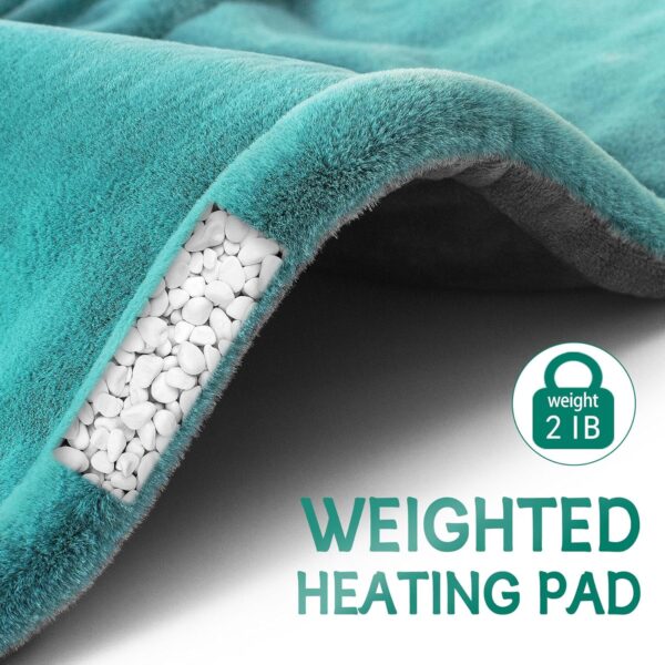 Christmas Gifts for Women, Mom, Neck Shoulder Heating Pad Gifts for Men, Dad, Fathers Day, Electric Weighted Heat Pads for Back, Cramps and Leg, Mothers Day Gifts for Mom from Daughter, Son - Image 5